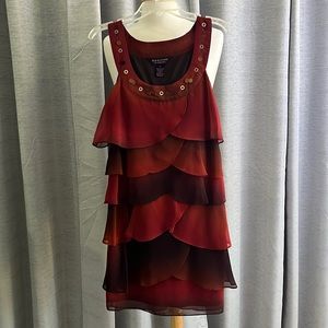 Signature by Robbie Bee Color-block Cocktail Dress